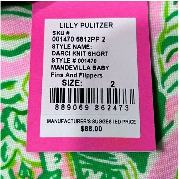 Lilly Pulitzer Darci Knit Shorts Fins and Flippers - Picture 11 of 11